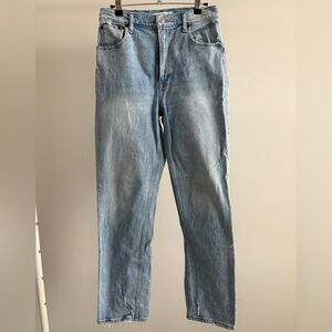 Abercrombie & Fitch Women’s Light Blue 90s Straight Ultra High-Rise Jeans